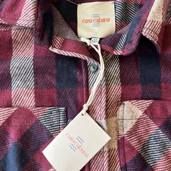 NWT Casa Cabana Sienna Plaid Shirt XS - Picture 8 of 13